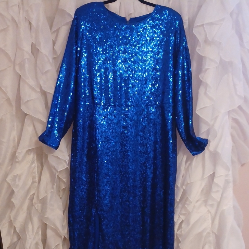 Sequin Blue Dress